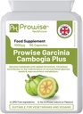 Garcinia Cambogia 1000 מ"ג 60 קפסולות - בריטניה Manufactured סטנדרטים על ידי Prowise בריאות - מתאים Vegetarians & טבעונים