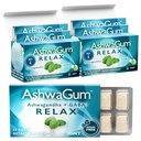 AshwaGum RELAX מסטיק על ידי BetterGum, תוסף בטיחות גבוהה עם KSM 66 Ashwagandha וגאבה, תומך מתח ו- Tension הקלה, אלטרנטיבה לחניכיים, סוכר חינם, Pack של 2