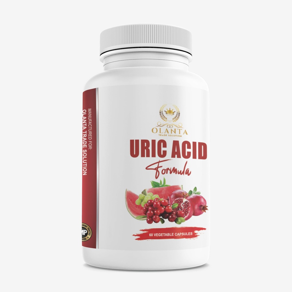 Generic URIC Acid Complex - Celery Seed, uric Acid Support, Turmeric Supplement, Cranberry Fruit, Lower uric Acid Supplement, All-Natural Ingredients, Citric Acid - 1 Bottle 60 Capsules
