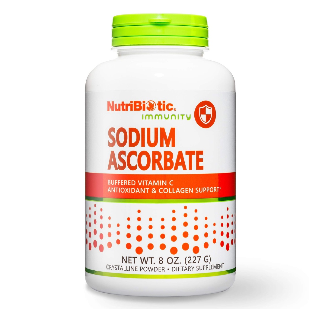 חומרים מזינים - Sodium Ascorbate Buffered ויטמין C אבקה, 8 Oz | טבעוני, Non Acidic & Easier על Digest Than Ascorbic Acid | Essential Immune Support & Antioxidant תוסף