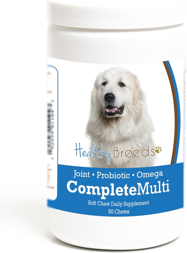 בריא Breeds Great Pyrenees All in One Multivitamin Soft Chew 90 Count