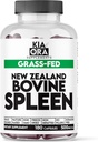 Grass Fed Bovine Spleen: Freeze-Dried, Desiccated Spleen Glandular - תומך בתפקוד החיסון ובריאות הדם - קפסולות איברים אסטרליים - 180ct