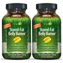 Irwin Naturals Stored-Fat Belly Burner - 72 נוזל Soft-Gels, Pack of 2 - מסייע לתמוך בשבר של שומן מאחסן - 48 מנות מלאות