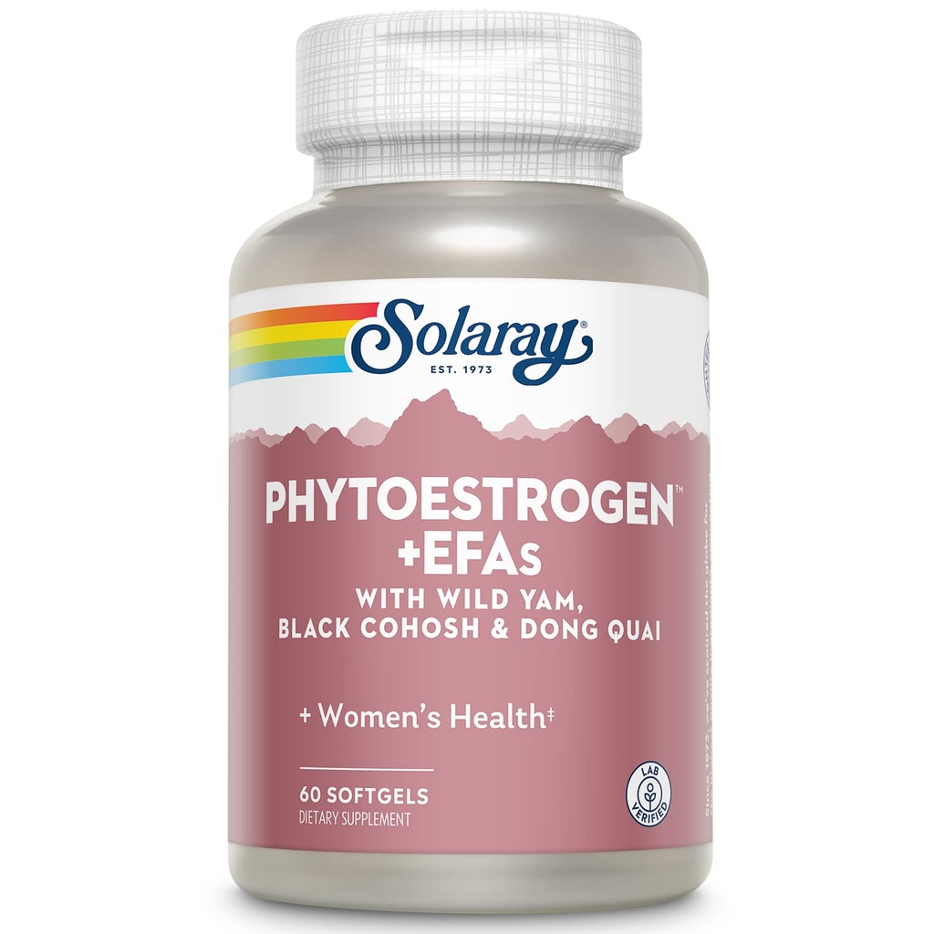SOLAרי PhytoEstrogen Plus EFAs Menopause תמיכה | Wild Sea, Black Cohosh, Evening Primrose & Borage