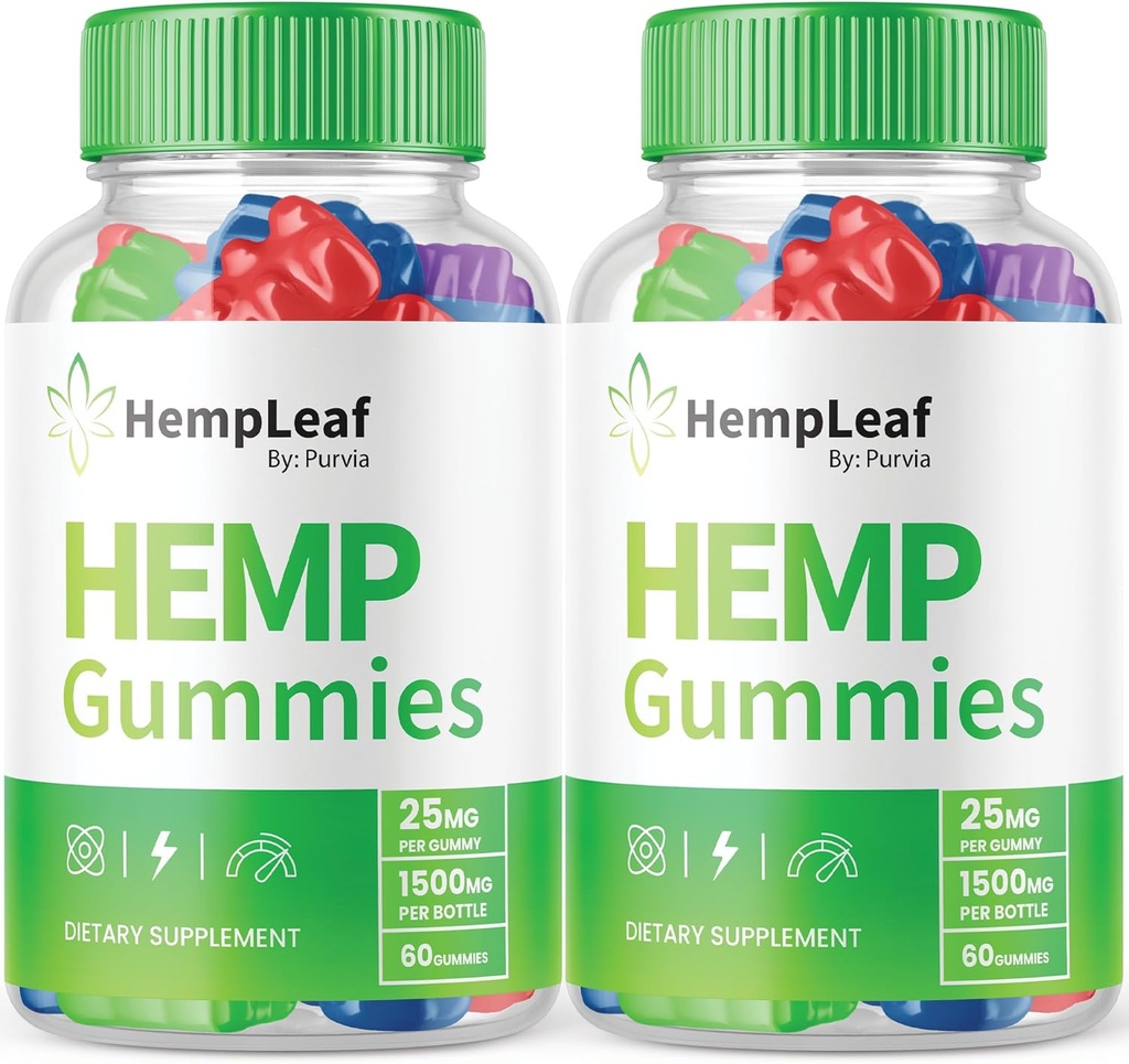 (2 Pack) Hemp Leaf Gummies - פורמולה רשמית - Hemp Leaf Gummies with Hemp Extract, Advanced Power Zen Performance Hemp Band, Zen Boost Hempmies מקסימום כוח, Zen Gummies (120 מנטליות)