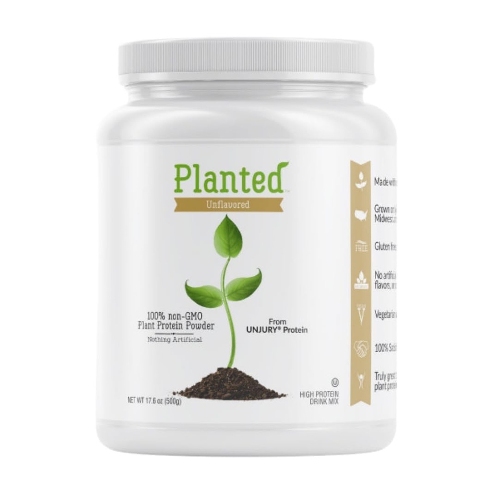 אבקת חלבון טבעונית לא מעובדה | 20g Unflavored Pea חלבון אבקת חלבון; סוכר נמוך וצמח מבוסס | Gluten and Milk Free Pea חלבונים Isolate | Non-GMO | 20 משרתות