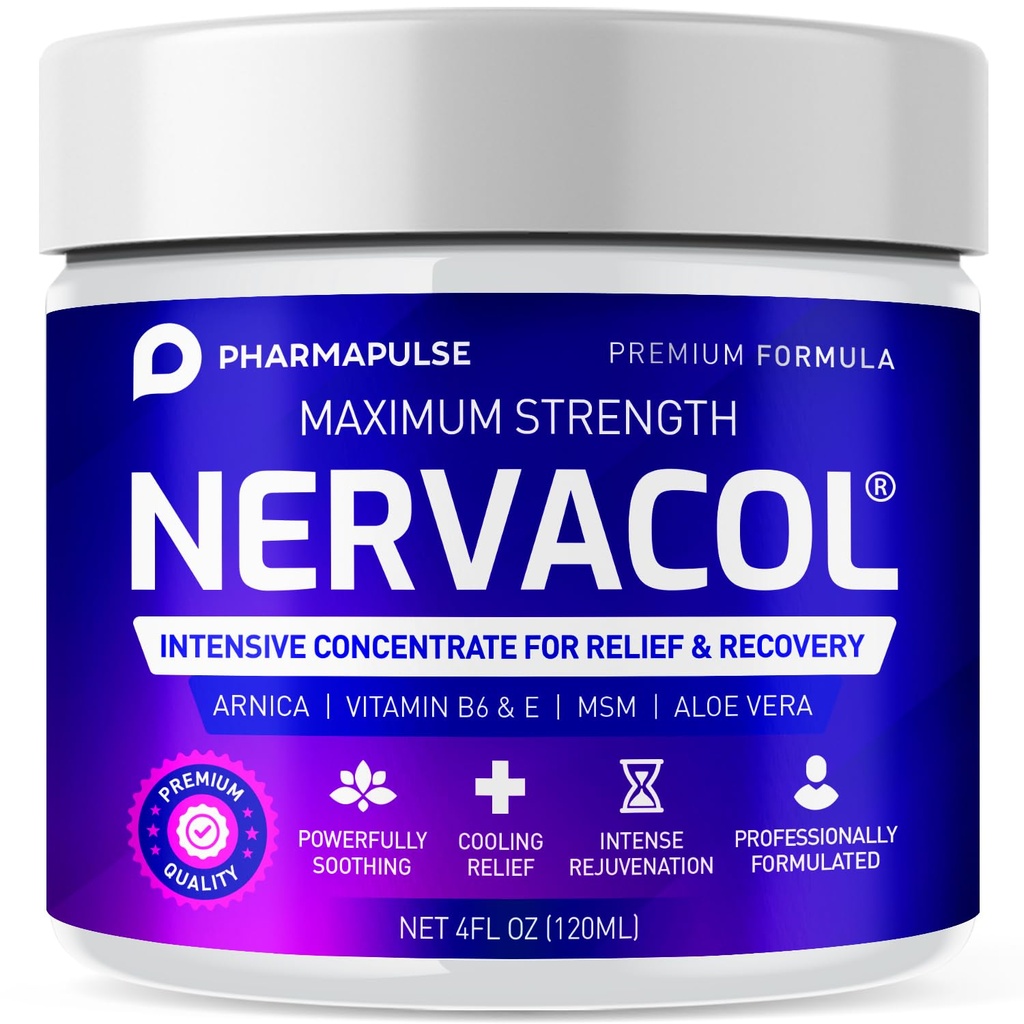 Pharmapulse Neuropathy Nerve Therapy & הקלה קרם - קרם הקלה מקסימלי עבור רגל, ידיים, Legs, Toes כולל Alpha Lipoic Acid, Arnica, ויטמין B6, Aloe Vera, MSM - יעיל Soothing 4oz