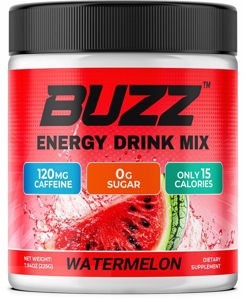 בוקר בואז אנרגיה אבקת - אנרגיה Boost Drink Mix - אנרגיה ללא סוכר עם Antioxidants - בוקר Kickstart ו- Sports Nutrition Endurance Product