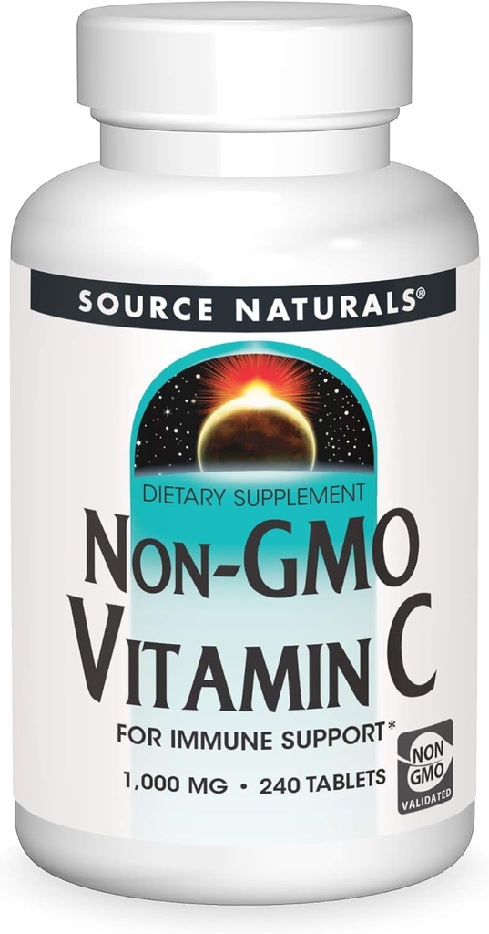 NATURALS Non-GMO ויטמין C Tablet, 240 הרוזן