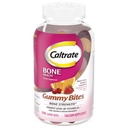 Caltrate Gummy Bites 500 מ"ג Calcium ותוסף ויטמין D, Black Cherry, Strawberry, כתום - 100 Count