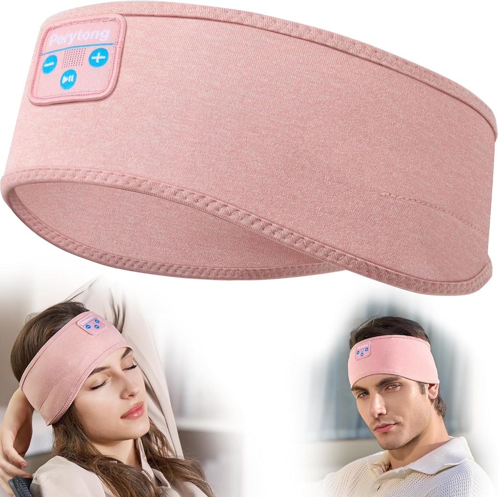 Perytong Sleep Headphones - Bluetooth Headband Wireless Sleep Headband with Earphones Music Band מתנות ייחודיות לגברים