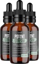 PotentStream Drops - פורמולה מקורית, תוסף נוזלי טבעי עם פלטי צמחים | 100% טבעי, מיוצר בארה"ב, 3 חודשים אספקה