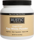 אבקת חלבון חינם כלוב ביצה לבנה, USA-Sourced, 21g חלבון, Humanely-Raated, 0g Fat, 0g Cholesterol (Unflavored, 10.5 Oz)
