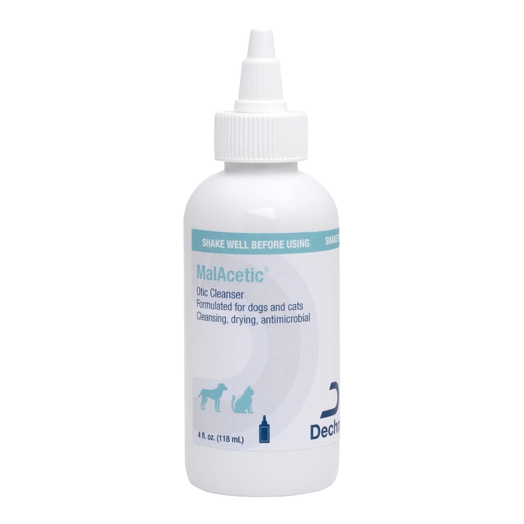 Dear Malcetic Otic ניקויser עבור כלבים וחתולים, 4 oz
