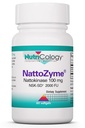 Accology NattoZyme - Nettokinase תוסף NSK-SD 2000 FU, 100 מ"ג, לגברים ונשים, Hypoallergenic, Formula for Heart Support - 60 Vegetarian Softgels