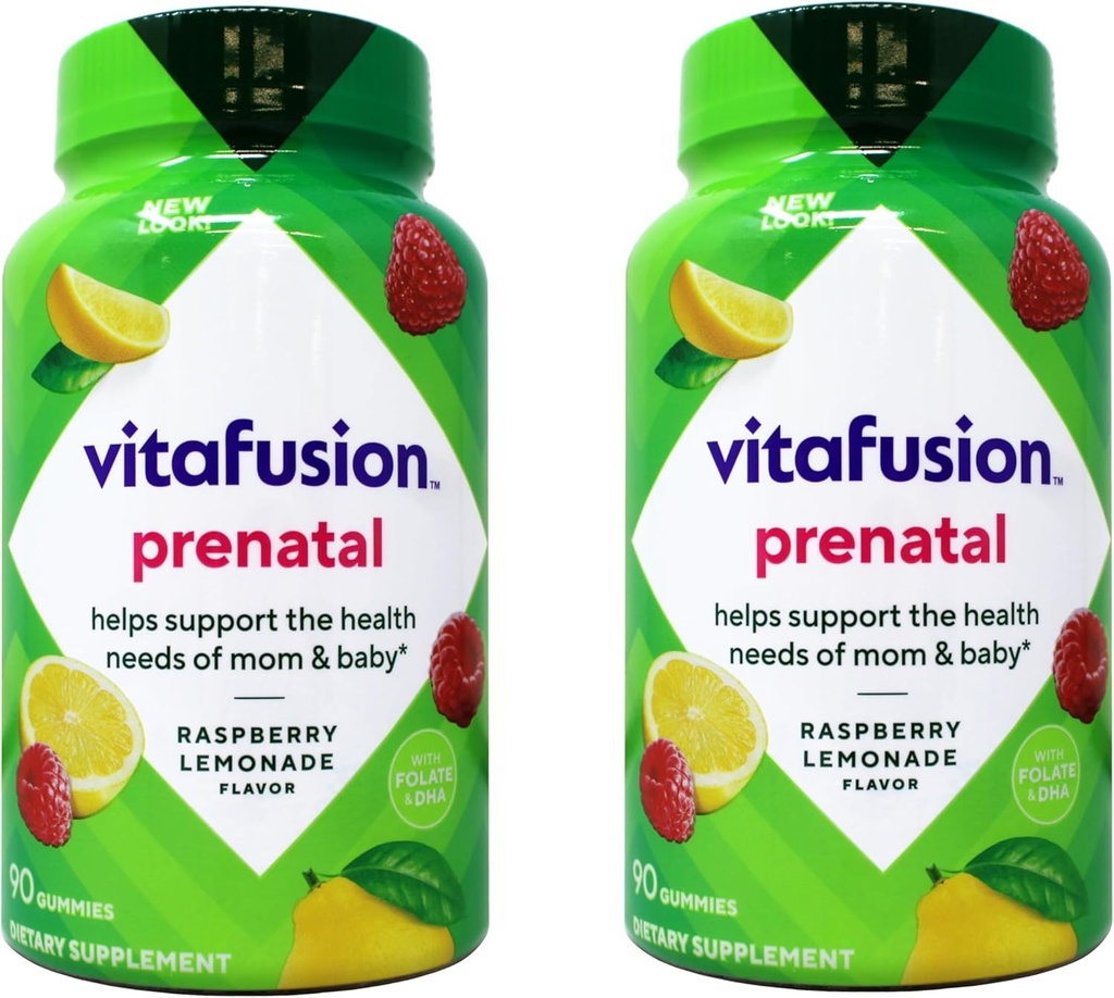 Vitafusion, PreNatal, Adult Gummies, Assorted Flavors - 90 חניכיים, Pack of 2