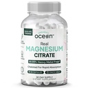 אורגנים Ocean Real Magnesium Citrate - High Absorption Magnesium תוסף - Chelated Magnesium כדי לתמוך באנרגיה, להרגעה ובשגרה