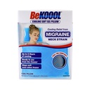 BeKOOOL Cooling Soft Gel Pillow - Reusable Cooling הקלה של Migraines, צוואר סטרין ו Fever - עד 6 שעות של קירור, מוכן לשימוש, נשאר רך כאשר פרוזן