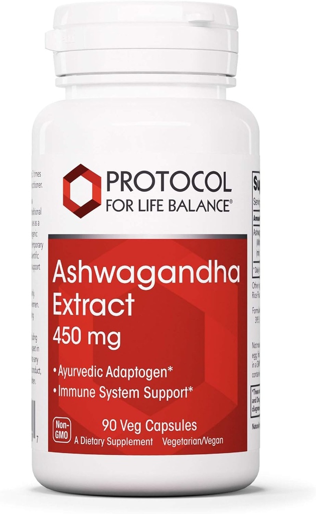 פרוטוקול אשוגנדה 450 מ"ג - Immune Support, Ayurvedic Fitogen - 90 Veg Caps