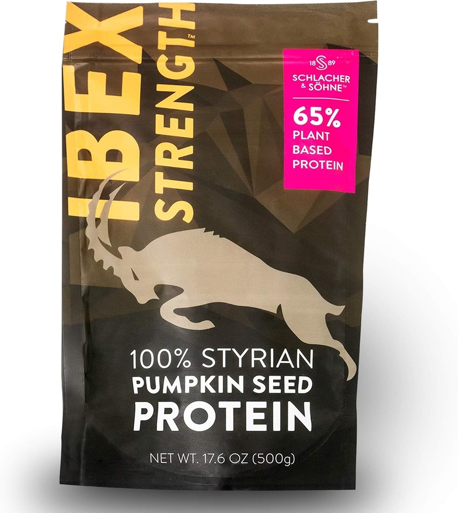 Schlacher & Söhne Styrian Pumpkin Seed אבקת חלבון אבקה: 100% טהור, צמחי חלבון, non GMO, Gluten Free, טבעוני, No Additives, Boost's Immune System, משפר את העיכול, מיוצר באוסטריה 17.6 OZ