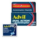 עו"ד פעולה כפולה עם Acetaminophen ו Ibuprofen (2 Dose Equivalent) עבור 8 Hour Pain Relief, Coated 144 Ct Caplets ו 2 Ct.