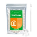 גודל wnanfu Size 00 קפסולות ריקות Vegetarian (1000 Count) Bundle עם מיקרו מעבדה Spoon, Clear Fillable Veggie גלולות קפסולות 00 להכנת תוספי משלך