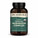 Dr. Mercola Organic Fermented Mushroom Complex - תומך Immune & Health - Whole Mushroom & Mycelium - Non-GMO & Gluten-Free - 90 קפסולות (30 משרתים)