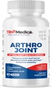 Arthro Joint Glucosamine MSM + Hyaluronic Acid Tablet, תומך מבנה משותף בריא, פונקציונלי ונוחות, non-GMO, Gluten Free, Soy Free, 60 Count (Pack of 1)