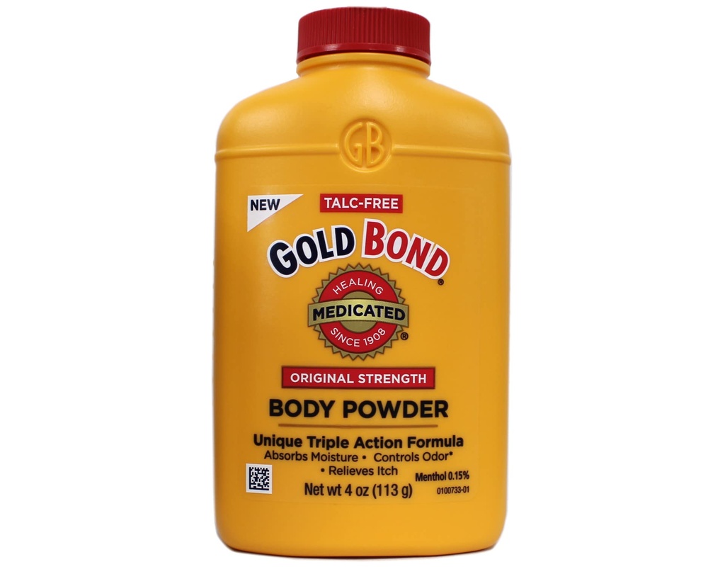 CHATTEM LABS Gold Bond Med Pwdr Size 4z Gold Bond Medicated אבקת 4oz