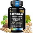 Super Calm Cortisol תוספת עם Magnesium Glycinate, Ashwagandha KSM-66, L-theanine, Phosphatidylserine, גינקו Biloba & Lions Mane עבור Calm, פוקוס, בהירות נפשית, הירגעות, שינה, אנרגיה, אנרגיה, אנרגיה, אנרגיה, אנרגיה.