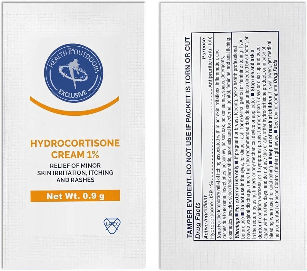 Soothing Hydrocortisone Cream 1%, 48 חבילות בודדות, עבור Skin Irritation, Rashes, גירוד וקטין כאב הקלה