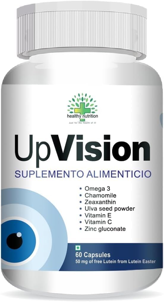 Generic Upvision Eye Care Supplemnt for Eye Health with אומגה 3, ויטמין E, VIT A, VIT C, Lutein, Zeaxanthin, VIT B2 Vegetarian 60 קפסולות-Pack של 1