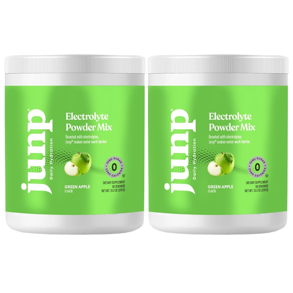 אבקת No Sugar No Carbs - Mouthwatering Green Apple Drink - Potassium & Salt Electrolyte hydrotion אבקת Zero Calorie Sugar חינם אלקטרוליטה אבקה, Keto Friendly, 180 משרתים
