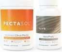 EcoNugenics Ultimate Immune System Support Pack - PectaSol-C Modified Citrus Pectin- 454 גרמים & MycoPhyto מדיצ'ל Mushroom Health - 60 קפסולות