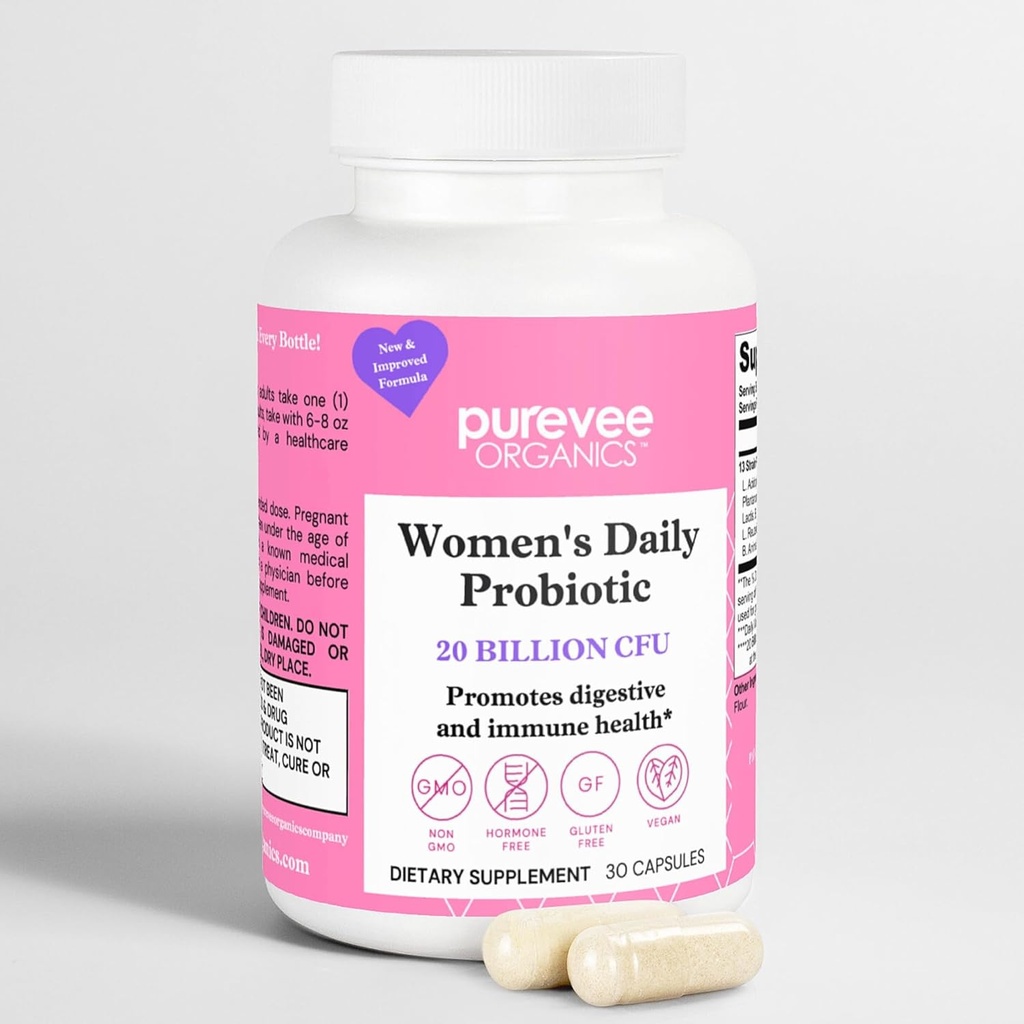 Probiotics for Women, 13 Essential Probiotics, Vaginal + pH Balance for Women Pills and Urinary Tract Health, 30 Caps