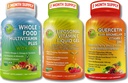 Immune, Energy & מקיפה Multi-System תמיכה שלישי - ויטמין C 1100 מ"ג נוזל + Quercetin עם Bromelain, Zinc & ויטמין C + Daily Multivitamin עם ברזל - non-GMO, תווית נקייה