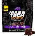 הורמון ההיי-טק High-Protein Mass Gainer (Triple Chocolate Brownie, 6LB) - Mass Tech Extreme 2000 Mass Gainer אבקת חלבון תוספת - מקבל משקל עבור הגדלת שריר, שיפור התאוששות וכוח