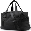 BAGSMART התעמלות Bag for Women, Carry On Weekender Overnight Bag, Travel Duffel Bags with Trolley תא, Personal Item Travel Bag Tote Bag Workout Dance Bag(Black,Medium)