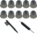 האזנה לעישון Power Domes Close Domes אוזניים טיפים עבור ReSound Sure Fit Style RIC RITE ו- Open Fit BTE שמיעה מגבר עם כלים ניקוי Brush ניקויer ו-Smokey, Medium)