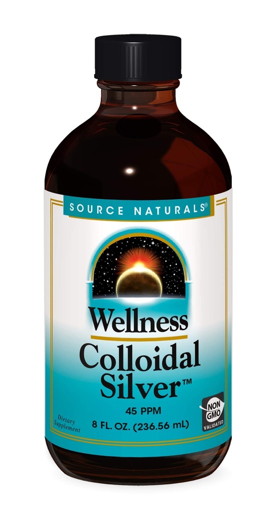 מקור: Naturals Wellness Colloidal Silver 45 ppm, Supports Physical Well Being