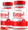 מעבדות גילוח - Keto Bites ACV חניכיים לירידה במשקל מתקדם, כל תוספי Apple Cider Vinegar טבעי (120 חניכיים)