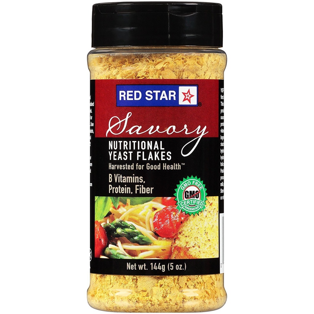 Red Star Nutritional Yeast VSF Mini Flake 5oz (חבילה of 2)