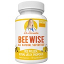 Dr. Danielle's Bee Wise - Bee Pollen תוסף - Bee Well with Royal Jelly, Propolis, Beepollen 4 Daily Bee Pollen קפסולות
