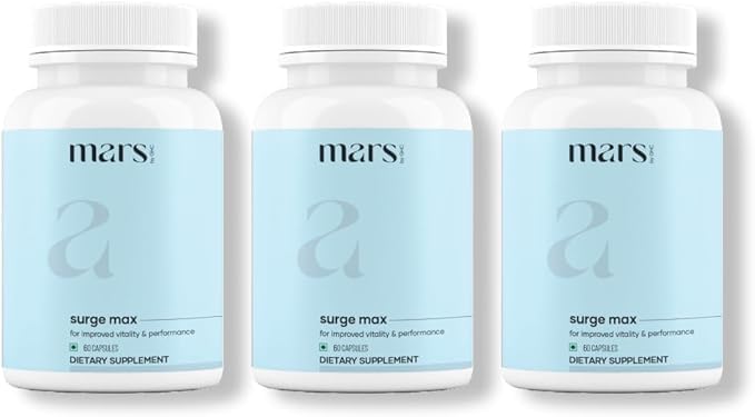 GHC Natural Surge Max Caps | Powered with Shilajit, Safed Musli & Gokshura | 60 קפסולות (Pack of 3)