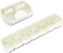 2 Pack (Weekly & Daily), 2 פעמים ביום (AM /PM) + 7 ימים גלולות מארגנת, ויטמין Planner, גדול גלולות Box Set, נסיעות גלולה מקרה עבור תרופות / ויטמינים / Fish Oils / Supplements, White White White White White Planner, Large Capacity Pill Box Set