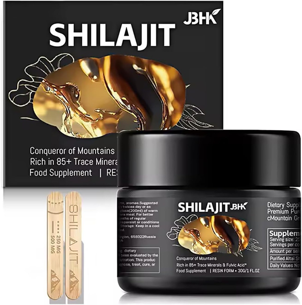 Premium Pure Shilajit Resin Rich Trace מינרלים עבור מערכת החיסון, 50g Pure ההימלאיה אורגנית