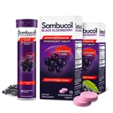 Sambucol Black Elderberry טבליות עם ויטמין C & Zinc - Immune Support Supplement, Black Elderberry עם Zinc ו ויטמין C Effervescent טבליות, High Antioxidants, שתו Fizzies- 30 Count