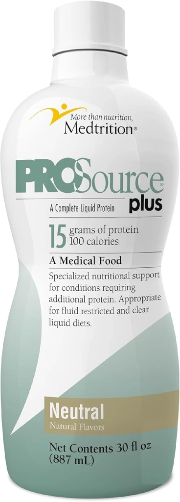 peptides נוזל סוג I, 3 15 גרמים חלבון ל oz. | Plus Neutral Bottles 4 Pack Medtrition