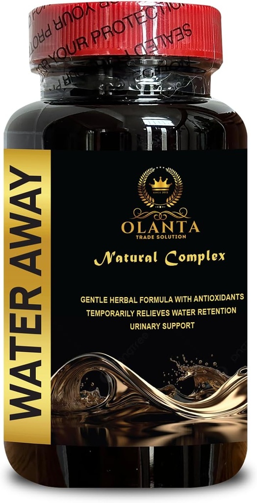 Water Away - Boost Immunity, Natural Water Away Pills, Water Retention Relief, Fluid Pills for Water Retention, Diuretic Water Pills with Milk Thistle - 1 Bottle